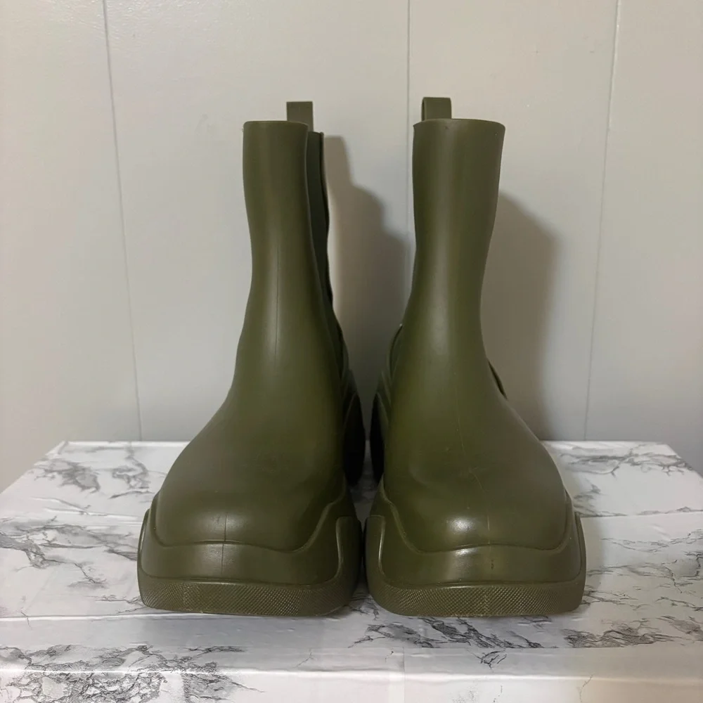 XOCOI Ankle Boots Olive Green Chelsea Boot Sustainable Rubber IT 38 US 8 Italy